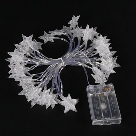 Ejoyous 40 LED Stjernelys 6m 19ft Batteridrevet Dekorativ Lyslenke