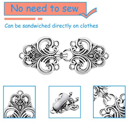 Cardiganclips i metal, clips til trøjer, broche til skjorter