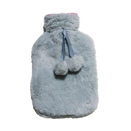 Varmtvannsflaske for vinteren med mykt trekk for varme til nakke, skulder og midje