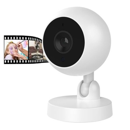 IC Säkerhetskamera, 1080P roterbar babymonitor, WiFi IP