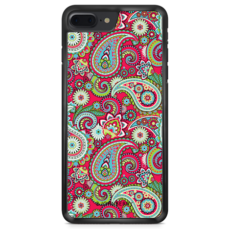 Bjornberry Skal iPhone 8 Plus - Röd Paisley