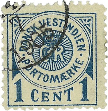 Dansk Vestindien 1902 - Portomærke AFA 1 - Stemplet