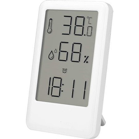 LED digital vekkerklokke med stor LCD-skjerm, digital nattbordsklokke