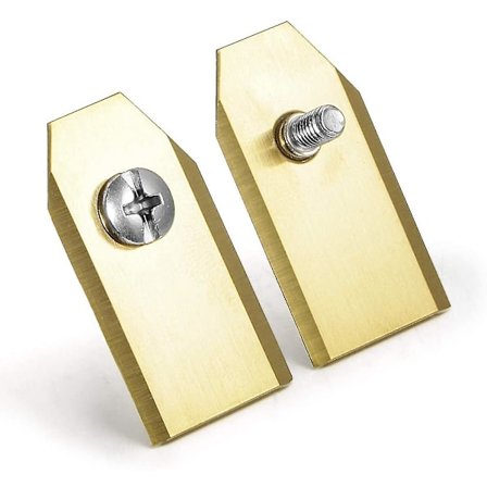 Sæt med 45 titanium knive til Gardena, Yardforce robotplæneklippere (3 G - 0,75 mm) + 45 skruer