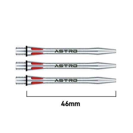 Winmau Astro Aluminium Shafts | Winmau.com Medium / Red