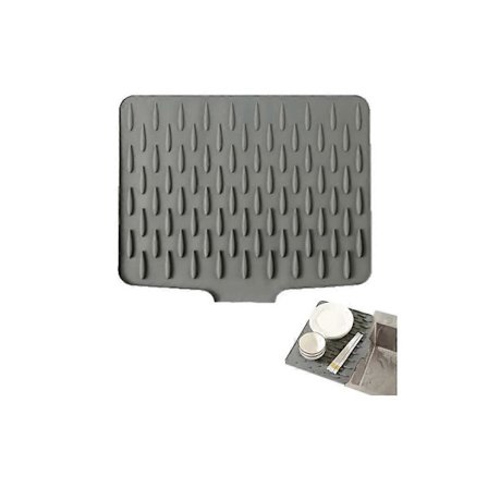 Silikon Oppvaskmatte, Sølefri Silikon Benkeplatebeskytter for Dryppfri Tørking