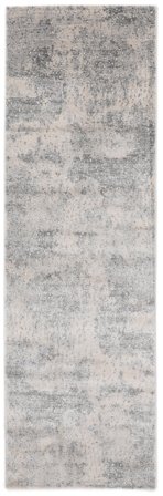 Storm 100X300 Small Light Grey Abstract Runner Rug