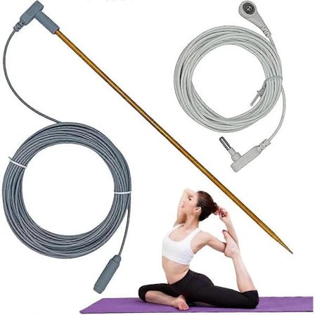 Earthings Jordningsstav - 40ft Hun Jordkabel, Jordspyd Kit Jordspyd med Kobber, til Jordforbindelse