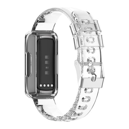 Fitbit Inspire 3 silikoneurrem med cover - Transparent