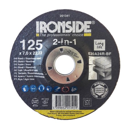 Ironside 201341 Navrondell F27, 2-in-1 125 x 7 x 22 mm, Maskintilbehør & forbruk