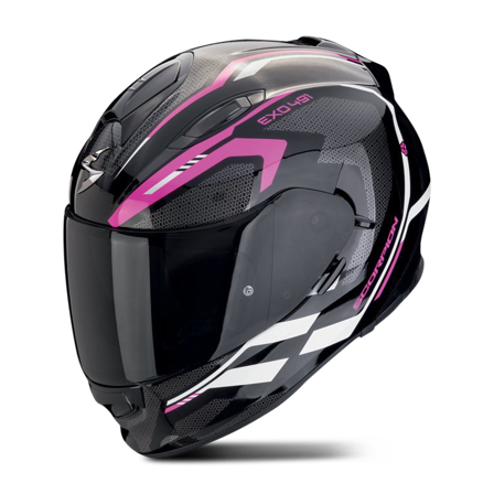 Integralhelm Scorpion EXO-491 Kripta Schwarz/Pink/Weiß L