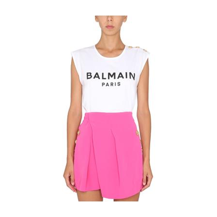 Balmain T-Shirts , Wit , Dames , Maat: S