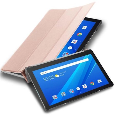 Fodral för Lenovo Tab M10 (10,1 tum) TB-X505F Etui i ROSA PASTELL Case Cover Tablet Skydd Hushåll Plånbok Wallet