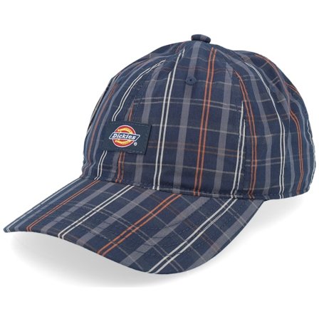 Dickies - Blau unconstructed Cap - Surry Cap Outdoor Check Navy Dad Cap / Unconstructed @ Hatstore