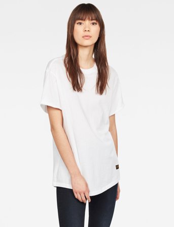 G-Star Lash Fem Loose R T S\S Wmn - White - L