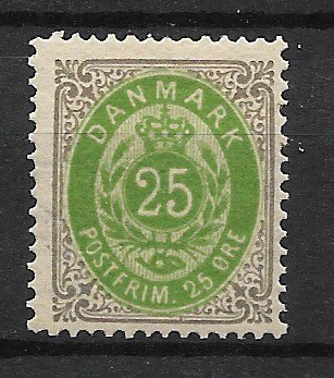 Danmark 1875 - AFA 29y - Ubrugt
