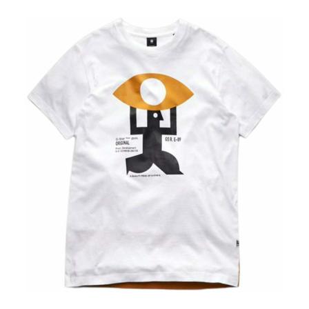 G-star, T-Shirt Canoe Wit, Heren, Maat:L