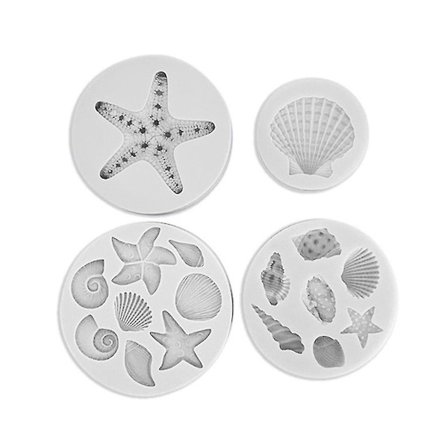 Choklad Skal Conch Silikonform Tårta Fondant Form Bakning Sockerhantverk Verktyg