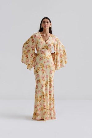 Malina - Simone maxi dress - XL - Lemon Peony