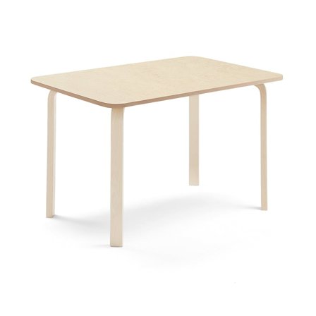 Table ELTON, 1200x700x710 mm, beige linoleum, birch