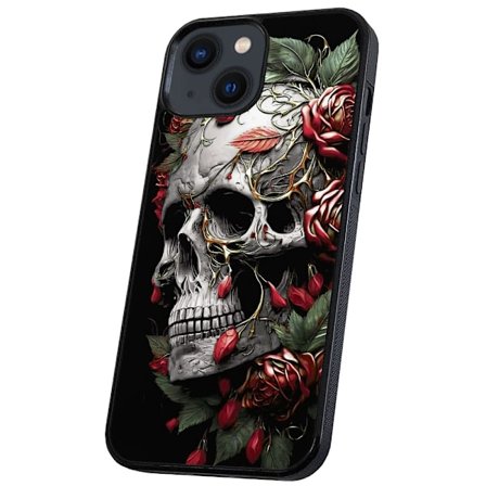 iPhone 14 - Skal/Mobilskal Skull Roses