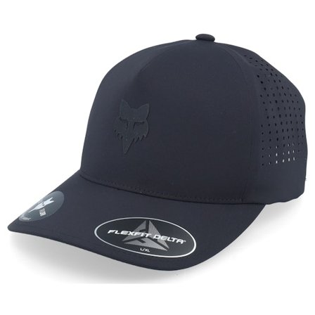 Fox - Svart flexfit Keps - Adapt Hat Black A-Frame Adjustable @ Hatstore