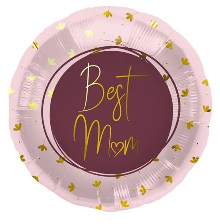 Folieballon Best Mom Pink 45 cm