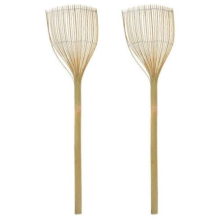 2 stk. Fluesmekker Husholdningskjøkken Manuell Insekt Mygg Fluesmekker Bambus Smekker