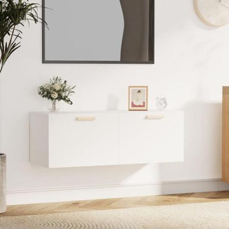 Vidaxl Väggskåp Vit 100x36,5x35 Cm Konstruerat Trä Vit
