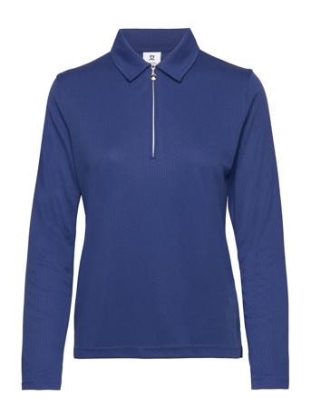 Peoria Ls Polo Shirt T-shirts & Tops Polos Blå Daily Sports*Betinget Tilbud