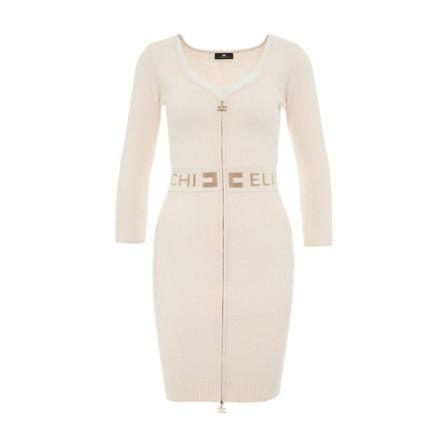 Elisabetta Franchi Women Clothing Klänning Am37S26E2 22 vit, Dam, Dam, Storlek: XS