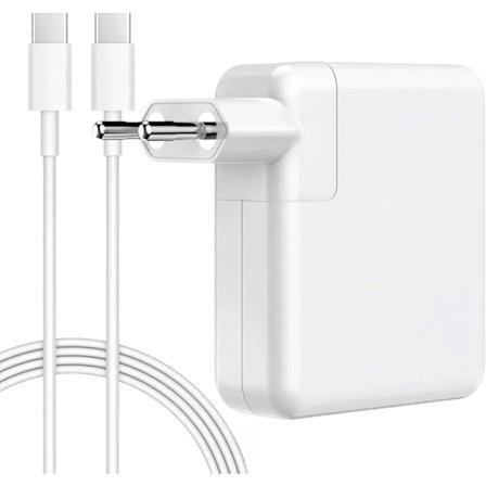 96W USB-C Laddare för MacBook Pro 16, 15, 14, 13 Tum 2024, 2023, 2022, 2021, M3 M2 M1 MacBook Air Laptop