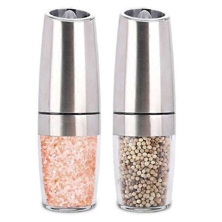 Electric Salt and Pepper Grinder, with Adjustable Coarseness