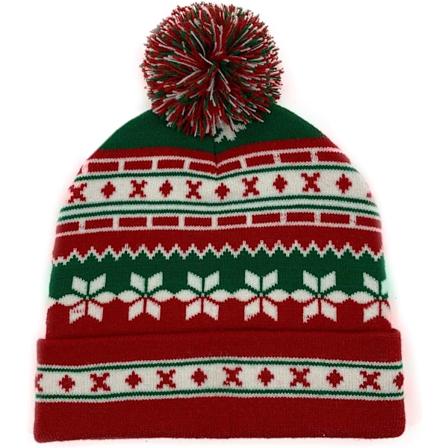 Heyone Unisex Julhatt Vinter Stickad Virkad Tomteluva för Kvinnor Män