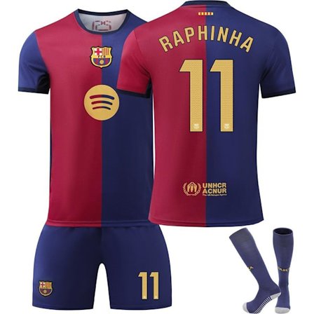 fotballdrakt fotballklær barn FC Barcelona Hjemmedrakt #11