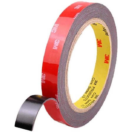 Dobbeltsidig teip - sterkt feste - 4,7 m lang - akrylskum