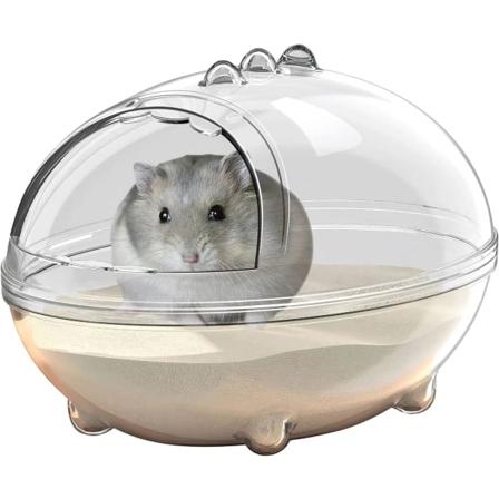 Hamsterin kylpyhuone, läpinäkyvä akryylihiekkakylpyamme pienille eläimille