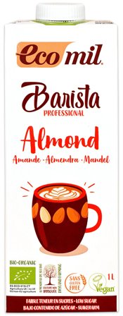 Ecomil Mandeldrik Barista Ø 1 l, Helse & Madvarer, Mælkefri Drikke, Mandeldrik