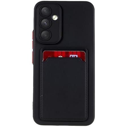 Galaxy A34 5G Mobilskal Korthållare Soft TPU - Svart