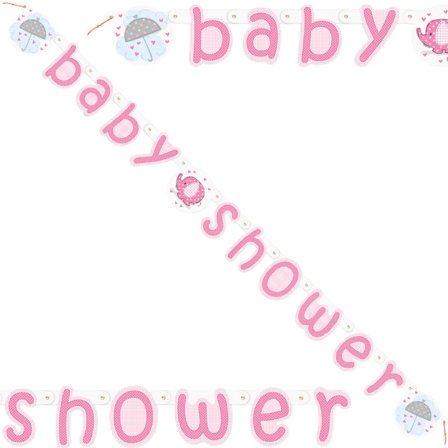 Baby Shower Garland Girl Umbrellaphant