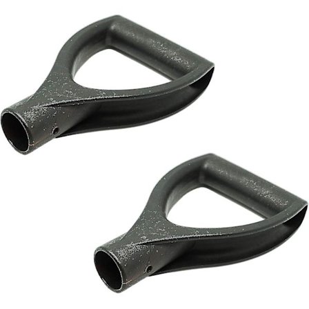 D-håndtak Spade Plast D-håndtak Snøspade Erstatningshåndtak Snøgaffel Spadehåndtak Snøspade Hagetilbehør Svart 2 Stykker