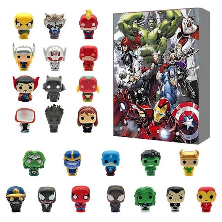 Julekalender, 24 søde tegnefilm julekalender minifigur legetøj