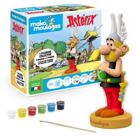 Kreativ box - Mako Moulages - Asterix och Obelix - 15 cm statyett - Tillverkad i Frankrike - Från 5 år