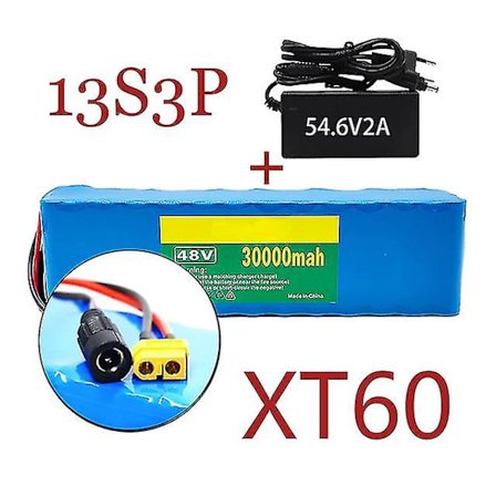 13s3p 48v 30ah 1000w 30000mah Lithium Ion Accu, E-bike Elektrische Fiets Scooter Met Bms