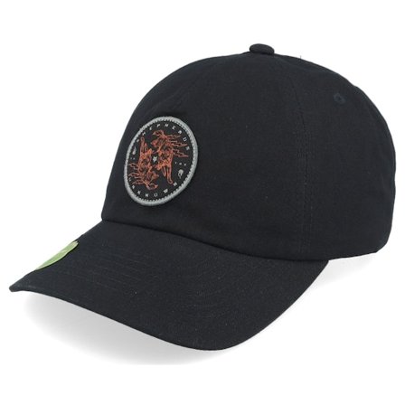 Fox - Schwarz unconstructed Cap - Plague Unstructured Hat Black Dat Cap / Unstructured @ Hatstore