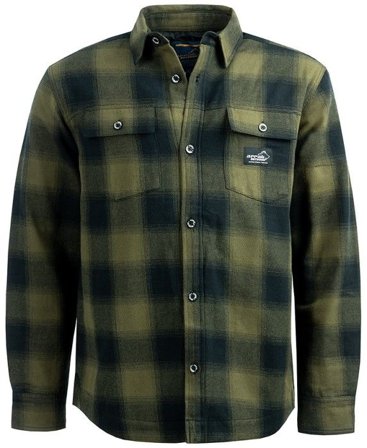 Arrak Outdoor M's Flannel Shirt Insulated Olive/Black