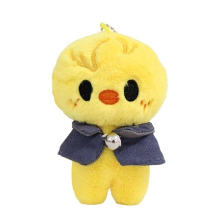 Stray-Kids plysjdyr nøglering 10cm, sød nøglering Gul kylling Yellow chicken