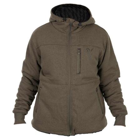 Fox Collection Sherpa Jacket Green & Black - XL