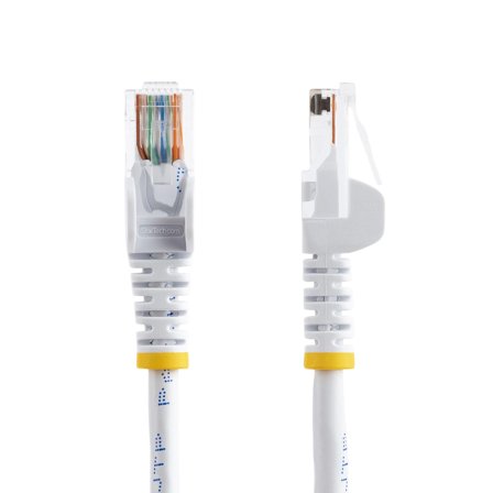 StarTech 5m White Cat5e / Cat 5 Snagless Ethernet Patch Cable 5 m - nettverkskabel - 5 m - hvit