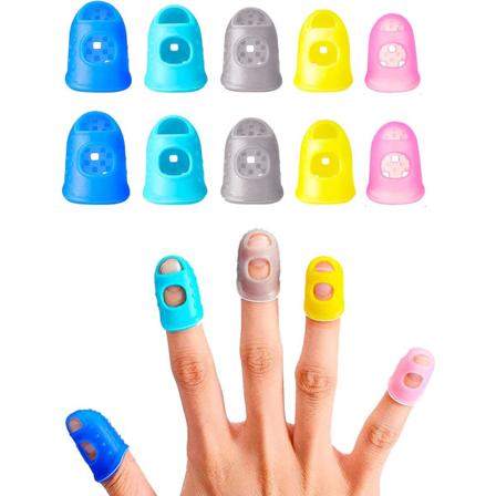 15 stykker Gummi-fingerspisser med åpne fingrene, sklisikre, ZQKLA